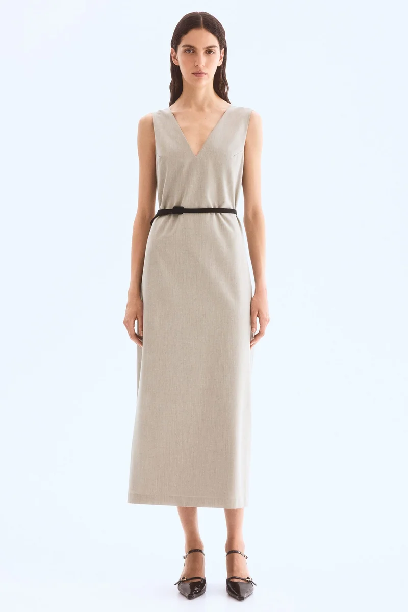 اتش اند ام فستان بحزام خصر